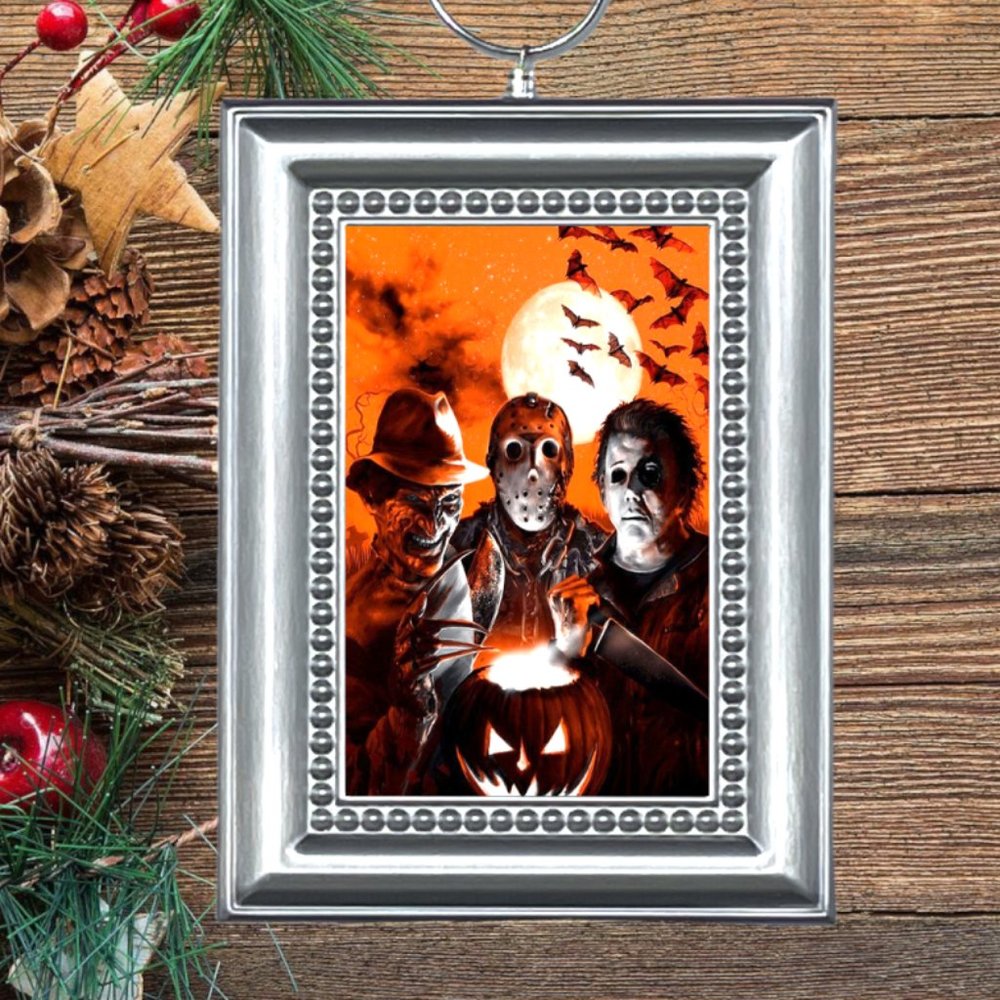 Horror Fans Men Of‎ Horror Movies Christmas Tree Ornament